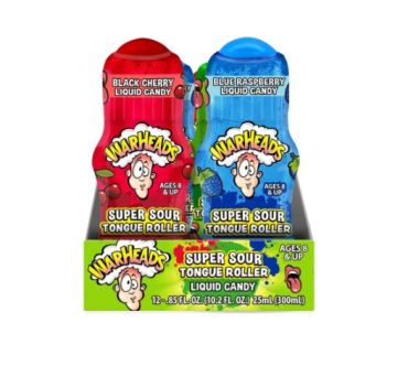 Warheads Super Sour Tongue Roller Liquid Candy, 25 ml